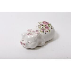 1978, Avon, Sleeping Pig, Pomander Potpourri Holder, Ceramarte, Brazil, Figurin